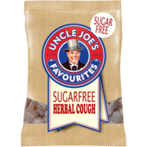 Uncle Joe's Herbal Cough Sugar Free Peg Bag British 12x60g