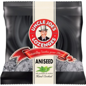 Uncle Joe's Lozenge Aniseed Peg Bag British 12x70g