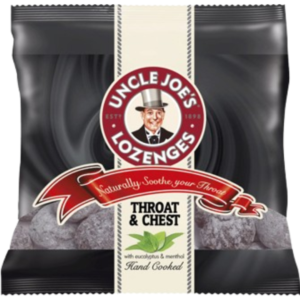 Uncle Joe's Lozenge Throat & Chest Peg Bag British 12x70g