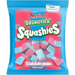 Swizzels Squashies Bubble Gum British Peg Bag 12x120g