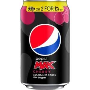 Pepsi Max Cherry No Sugar Price Mark British 24x330ml