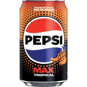 Pepsi Max Tropical Zero Sugar British 24x330ml