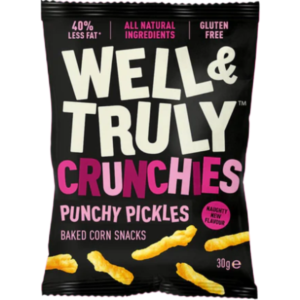 Well & Truly Crunchies Punchy Pickles British 10x30g