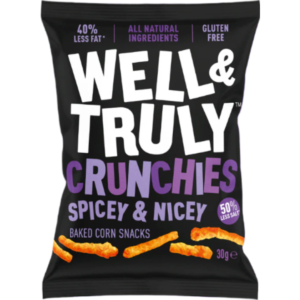 Well & Truly Crunchies Spicey & Nicey British 10x30g