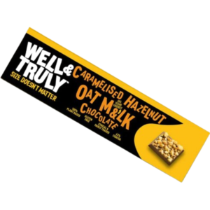 Well & Truly Oat Milk Chocolate Caramelised Hazelnut British 20x30g