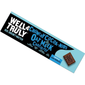 Well & Truly Oat Milk Chocolate Crunchy Coca Nibs British 20x30g