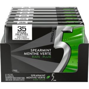 Wrigley's 5 Chewing Gum Sugar Free Spearmint Thirty Five Sticks 6