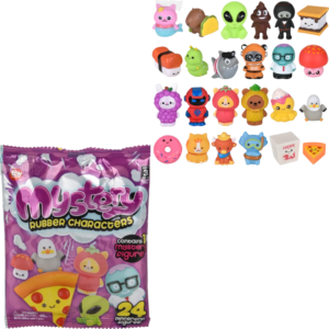 RIN Blind Bag Rubber Character Toys 2" Mix 10
