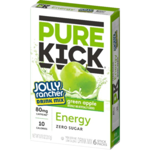 Pure Kick Energy Single To Go Zero Sugar Jolly Rancher Green Apple Six Pack 12
