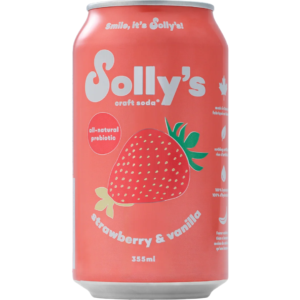 Solly's Soda Strawberry & Vanilla 24x355ml