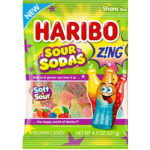 Haribo Gummy Sour Soda 12x4.5oz
