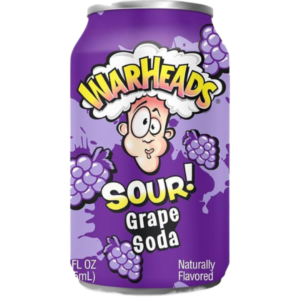 Warheads Sour Soda Grape 12x12oz