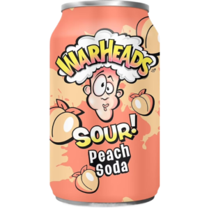 Warheads Sour Soda Peach 12x12oz