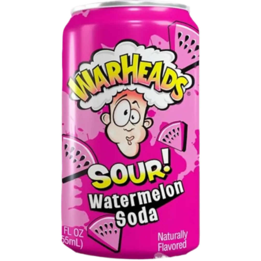 Warheads Sour Soda Watermelon 12x12oz Warheads Sour Soda Watermelon 12x12oz
