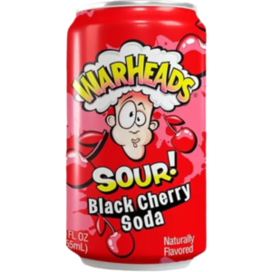 Warheads Sour Soda Black Cherry 12x12oz