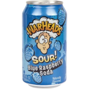 Warheads Sour Soda Blue Raspberry 12x12oz