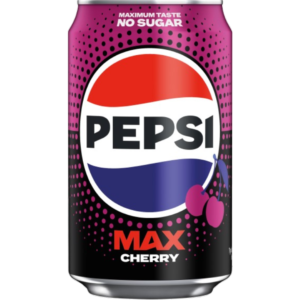 Pepsi Max Cherry No Sugar British 24x330ml