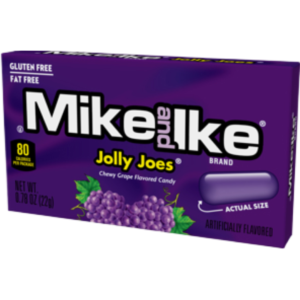 Just Born Mike and Ike Jolly Joes Pre Priced 24x0.78oz