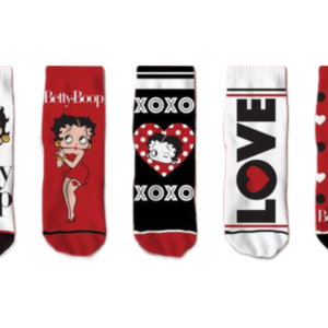Betty Boop Ladies Ankle Socks Five Pack 12