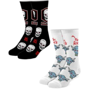Stone Cold vs The Rock Straight Socks Two Pack 6