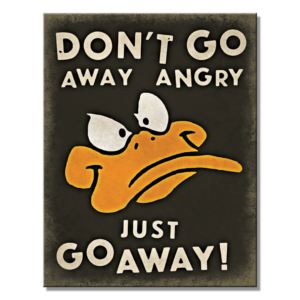 Metal Sign Looney Tunes Daffy 16"x12.5"