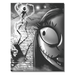 Metal Sign Nightmare Sihouette 12.5"x16"