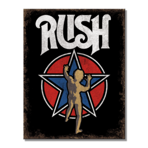 Metal Sign RUSH Star 12."x16"