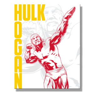 Metal Sign WWE - Hulk Hogan 16"x12.5"