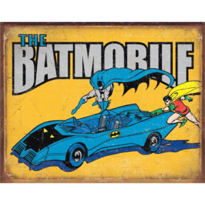 Metal Sign Batman - The Batmobile 12.5"x16"