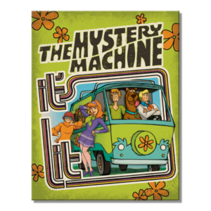 Metal Sign Scooby Mystery Machine 16"x12.5"
