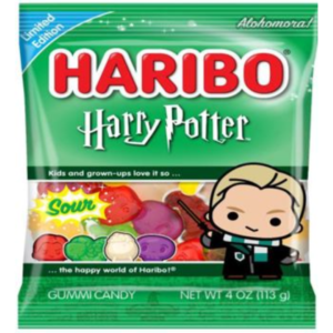 Haribo LE Harry Potter Draco Malfoy Sour Peg Bag 12x4oz