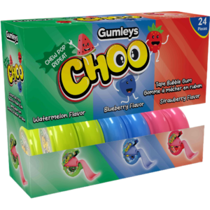 Gumleys Choo Bubblegum Tape Assorted 24x45g