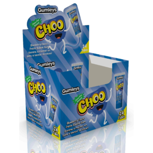 Gumleys Choo Tube Gum Blueberry 24x45g