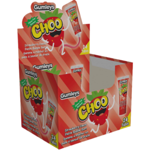 Gumleys Choo Tube Gum Strawberry 24x45g