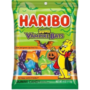 Haribo Halloween Vampire Bats Peg Bag 12x4oz