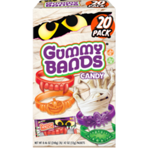 Flix Candy Halloween Monster Gummy Bands Box 20pc