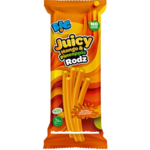 Big Juicy Mango and Pineapple Rodz Price Marked 10x150g