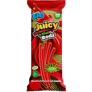 Big Juicy Strawberry and Kiwi Rodz Price Marked 10x150g