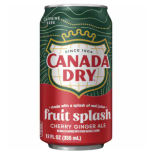 Canada Dry Fruit Splash Cherry Ginger Ale 12x355ml (Best Before February 18 2027)