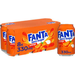 Fanta Zero Sugar Orange British 24x330ml