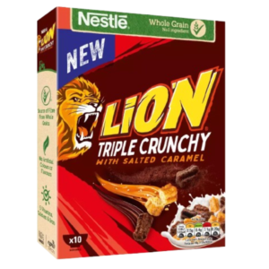 Nestle Lion Triple Crunchy With Salted Caramel British 12x300g