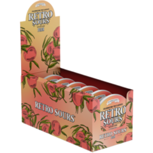 Iconic Retro Sour Peach 8x60g