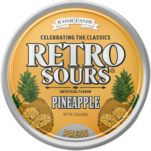 Iconic Retro Sour Pineapple 8x60g