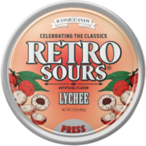 Iconic Retro Sour Lychee 8x60g