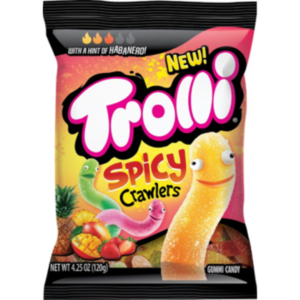Ferrara Trolli Spicy Crawlers Peg Bag 12x4.25oz