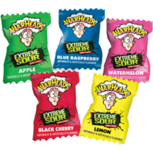 Warheads Extreme Sour Hard Candy Peg Bag 8x3.25oz