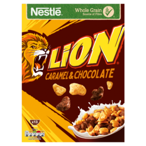 Nestle Lion Caramel & Chocolate Cereal British 8x400g