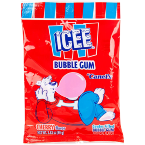 Canel's Icee Liquid Centre Bubble Gum Cherry Peg Bag 12x2.82oz
