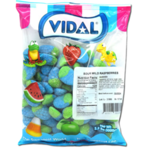 Vidal Bulk Gummie Sour Wild Raspberries 2.2lb