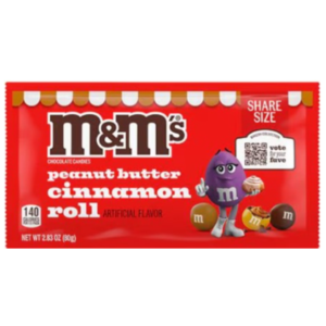M&M Peanut Butter Cinnamon Roll King Size 24